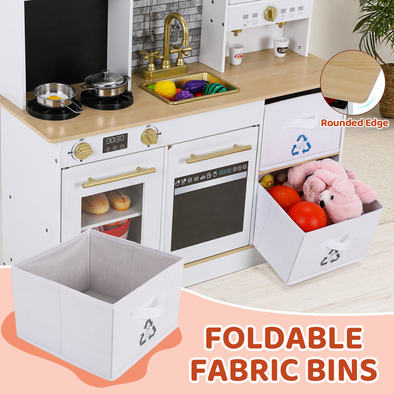 Foldable play kitchen sales
